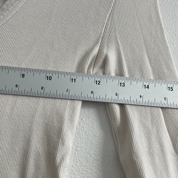 PerfectWhiteTee Shirt Women XS Robyn Normcore Classic Capsule Minimal Ribbed - Picture 6 of 7